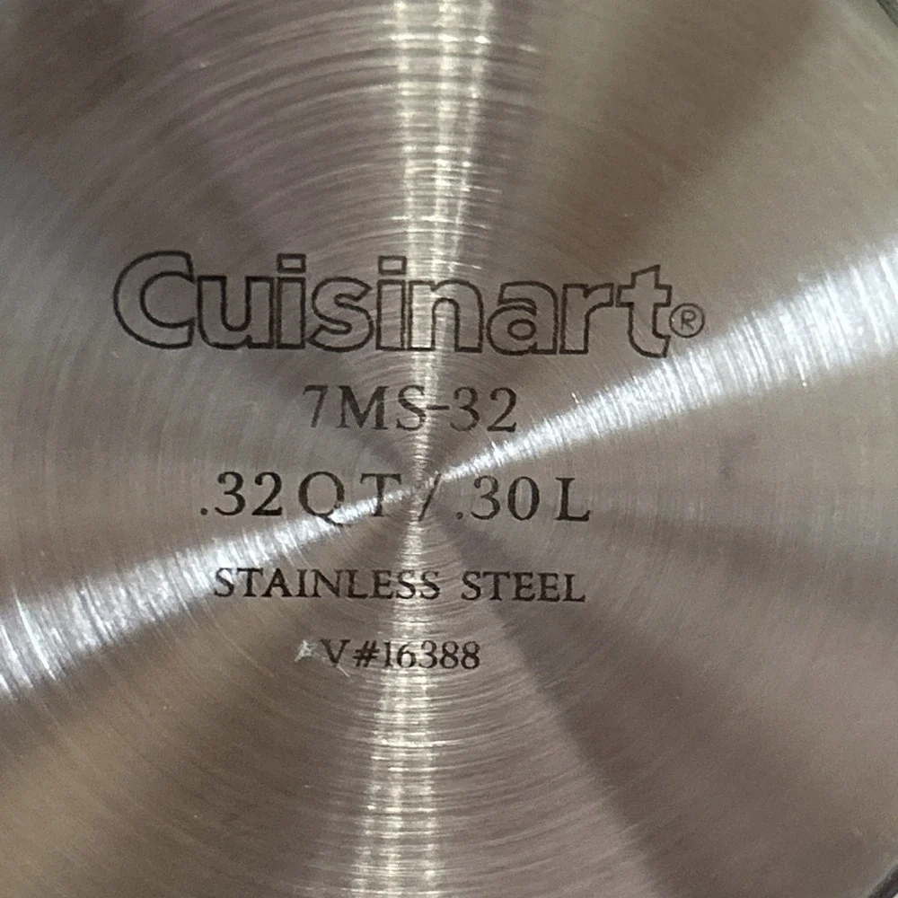 CUISINART .32 QT/ .30L Stainless Steel Mini Dutch Oven Server W/Lid Set Of 2